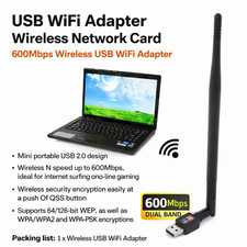 600Mbps USB WiFi Dongle Wi-Fi